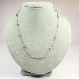 Diamonds by the yard necklace in sterling silver